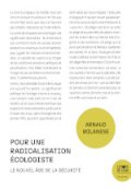 Pour une radicalisation écologiste : le nouvel âge de la sécurité