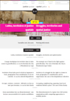 Luttes, territoires et justice spatiale = Struggles, territories and spatial justice
