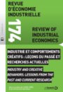 Industrie et comportements créatifs  : leçons du passé et recherches actuelles