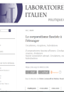 Le corporatisme fasciste à l’étranger  : circulations, réceptions, hybridations
